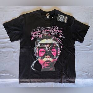 Hellsstar Black and Pink Graphic Tee